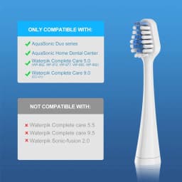 10 Pcs Replacements Toothbrush Heads Deep Clean Toothbruh Heads For AquaSonic Duo and Home Dental Center Electric Toothbruh