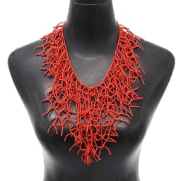 Colorful Natural Stacked Garnet Beads Chain Necklace Red Blue Stone Exaggerated Creative Multi-Layered Baroque Gravel Necklace