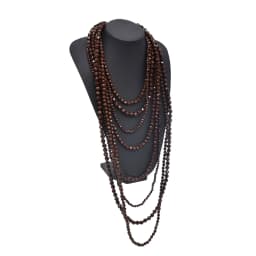 Colorful Natural Stacked Garnet Beads Chain Necklace Red Blue Stone Exaggerated Creative Multi-Layered Baroque Gravel Necklace