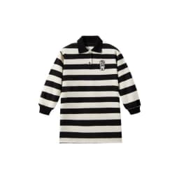 Girls Stripes Dresses Autumn Spring Long Sleeve polo neck Sweatshirt Dress Kids Fashion Casual Clothes 1-10 Years