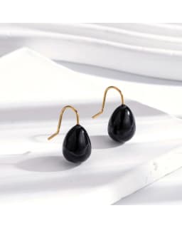 MM Colorful Enamel Water Drop Earrings Summer Y2K Stainless Steel Fashion Sweet Multiple Color Waterproof Jewelry Wholesale