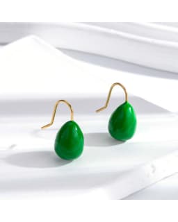 MM Colorful Enamel Water Drop Earrings Summer Y2K Stainless Steel Fashion Sweet Multiple Color Waterproof Jewelry Wholesale