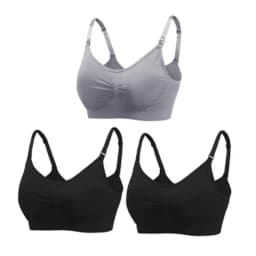 3pcs/Set High Quality Maternity Nursing Bras Cotton Breastfeeding Pregnant Underwear Seamless Large Size Breathable Bra Push Up