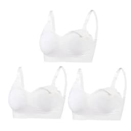 3pcs/Set High Quality Maternity Nursing Bras Cotton Breastfeeding Pregnant Underwear Seamless Large Size Breathable Bra Push Up