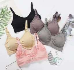 3pcs/Set High Quality Maternity Nursing Bras Cotton Breastfeeding Pregnant Underwear Seamless Large Size Breathable Bra Push Up
