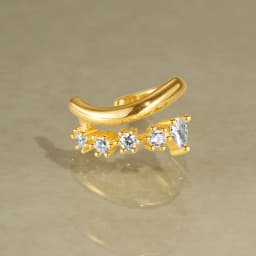 AIDE Shiny Zirconia Ear Cuff 925 Sterling Silver Clip Earrings For Women Girls 18k Gold Plated No ear holeEar Studs Jewelry Gift