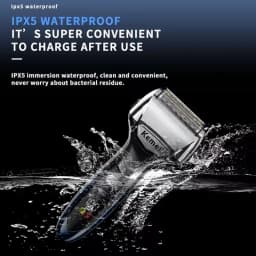 Kemei 5 Blade Electric Shaver For Men Face Beard Wet Dry Electric Razor Rechargeable Shaving Machine Washable
