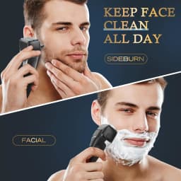 Kemei 5 Blade Electric Shaver For Men Face Beard Wet Dry Electric Razor Rechargeable Shaving Machine Washable