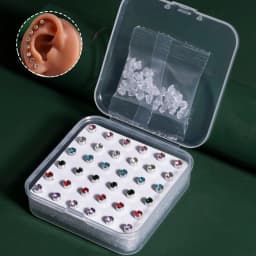 Professional Ear Piercing Gun with 36pcs Earrings Stud for Salon Home Use Ear Piercing Kit