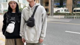 Trendy Contrasting Mini Chest Bag for Men Fashion Nylon Men's Lightweight Crossbody Bag Unisex Casual Street Phone Sling Bags