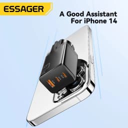 Essager GaN USB Type C Charger 67W 45W 33W KR EU Plug Fast Charging For Samsung iPhone 16 15 14 Pro Huawei Phone Laptop Chagers
