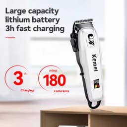 Kemei KM-PG809A KM-PG232 LCD USB Charging Hair Clipper Adjustable Professional Cutting Machine KM-3382 Shaver Trimmer For Men