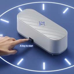 USB Rechargeable Mode Or Battery Mode Ultrasonic Cleaning Machine High Frequency Vibration Wash Cleaner Jewelry Glasses Cleaner