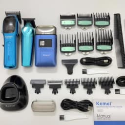 Kemei Hair Clipper Kit for Men 10W Big Power 9000RPM KM-1763 KM-264 Rechargeable Trimmers KM-1112 Professional Electric Shaver