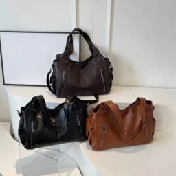 Soft Interior Compartment Shoulder Bags High Quality Contrasting Colors Crossbody Bags for Women Fashion Pu Leather Handbags