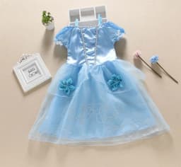 Girls Princess Dress Kids Elsa Anna Snow White Aurora Sofia Rapunzel Cinderella Halloween Costume Children Birthday Party