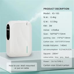 Scent Machine Aroma Diffuser For Hotel Home Waterless Essential Oil Diffuser For Home Fragrance Bluetooth APP Control
