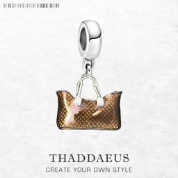 Bag Dangle Charm Pendant Spring Brand New European Style 925 Sterling Silver Trendy Fashion Jewelry Club for Women
