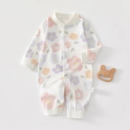 AYNIGIELL Spring & Autumn 0-12 Months Baby Jumpsuits, 100% Cotton Long Sleeve Clothes, Soft Newborn Rompers for Girls & Boys.
