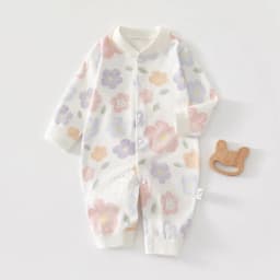AYNIGIELL Spring & Autumn 0-12 Months Baby Jumpsuits, 100% Cotton Long Sleeve Clothes, Soft Newborn Rompers for Girls & Boys.