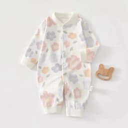 AYNIGIELL Spring & Autumn 0-12 Months Baby Jumpsuits, 100% Cotton Long Sleeve Clothes, Soft Newborn Rompers for Girls & Boys.