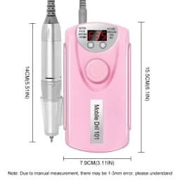35000RPM Nail Drill Machine for Nails Rechargeable Manicure Low Noise Professional Electric Nail Drills Motor Polishe Sander