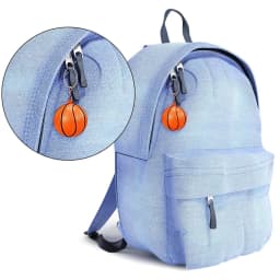 12-24Pcs Basketball Ball Keychain Sports Keychain Creative Mini Keychain Backpack Pendant Car Accessories Gift Sports Theme