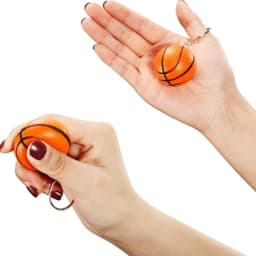 12-24Pcs Basketball Ball Keychain Sports Keychain Creative Mini Keychain Backpack Pendant Car Accessories Gift Sports Theme