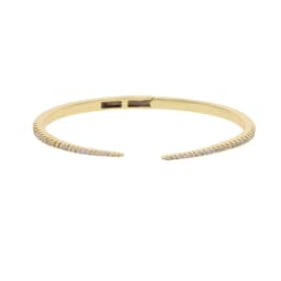 2025 New Arrived Hot Selling Fashion Women Jewelry Thin Spike CZ Paved Open Adjusted Bangle Bracelet