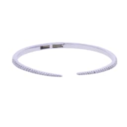 2025 New Arrived Hot Selling Fashion Women Jewelry Thin Spike CZ Paved Open Adjusted Bangle Bracelet