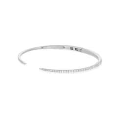 2025 New Arrived Hot Selling Fashion Women Jewelry Thin Spike CZ Paved Open Adjusted Bangle Bracelet