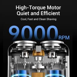 Electric Smart Shaver Digital Display Waterproof Beard Trimmer for Men Mini Dual Blade Shaver Powerful Beard Trimmer Remover
