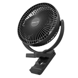 OPOLAR Rechargeable 8inch Clip Fan Strong Silent Wind Mini USB Fan Sturdy Clamp for Baby Stroller Camping Home Outdoor 10,000mAh
