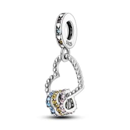 Romantic Valentine's Day Charms Pink Heart Rose Bear Charms Fit for 925 Silver Bracelet Necklace Women Anniversary‘s Gifts