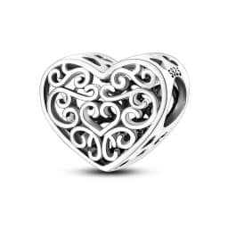 Romantic Valentine's Day Charms Pink Heart Rose Bear Charms Fit for 925 Silver Bracelet Necklace Women Anniversary‘s Gifts