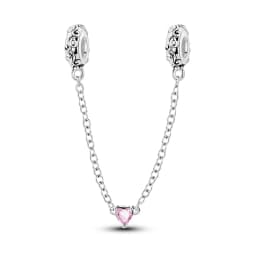 Romantic Valentine's Day Charms Pink Heart Rose Bear Charms Fit for 925 Silver Bracelet Necklace Women Anniversary‘s Gifts