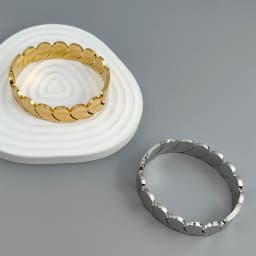 New water drop hollow stainless steelGold plated 18K bracelet, high quality waterproof silver jewelry, gift for couples