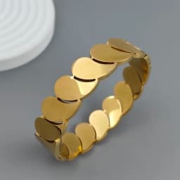 New water drop hollow stainless steelGold plated 18K bracelet, high quality waterproof silver jewelry, gift for couples