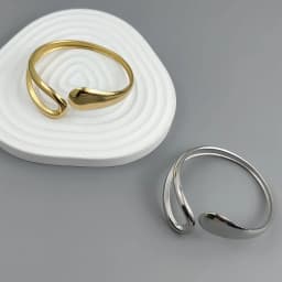New water drop hollow stainless steelGold plated 18K bracelet, high quality waterproof silver jewelry, gift for couples