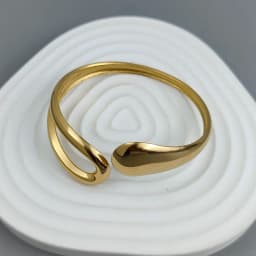 New water drop hollow stainless steelGold plated 18K bracelet, high quality waterproof silver jewelry, gift for couples