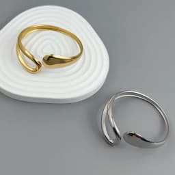 New water drop hollow stainless steelGold plated 18K bracelet, high quality waterproof silver jewelry, gift for couples
