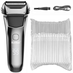 Kemei Men's Electric Shaver Facial Beard Wet & Dry Shaver Rechargeable Professional Razor Shaving Machine