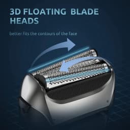 Kemei Men's Electric Shaver Facial Beard Wet & Dry Shaver Rechargeable Professional Razor Shaving Machine