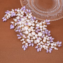Wedding Alloy Pearl Hair Comb Jewelry Girls Handmade Hairpin Hair Comb Bridal Tiaras Wedding Hair Accessory Jewelry Gift