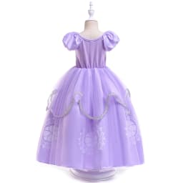 Girls Frozen Purple Sophia Rapunzel Princess Gown Kids Cosplay Sofia Dresses Birthday Carnival Clothing For Girl Children Wear