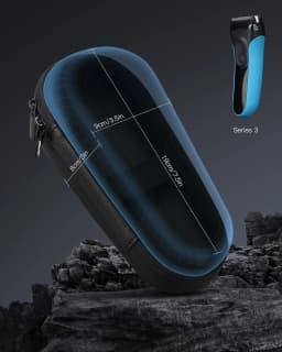 Yinke Waterproof & Shockproof Case for Braun Series 5 and More Electric Shaver, Travel Protective Cover Storage Bag (Case Only)
