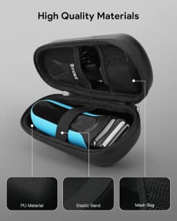 Yinke Waterproof & Shockproof Case for Braun Series 5 and More Electric Shaver, Travel Protective Cover Storage Bag (Case Only)
