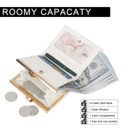 Women wallet - High-quality PU card holder, scratch-resistant and durable document case, zero wallet