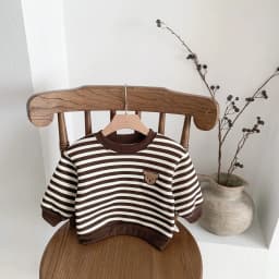 Children's Winter Round Neck 4 Color Korean Style Sweatshirt Children's Clothing Baby fleece-lined Boys and Girls Baby fleece-li