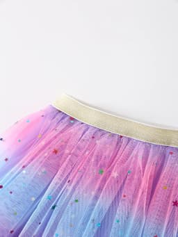 Princess Infant Baby Girls Multi-layer Skirt Short Yarn Tutu Fluffy Skirt Elastic Waist Rainbow Assorted Color A-line Skirts